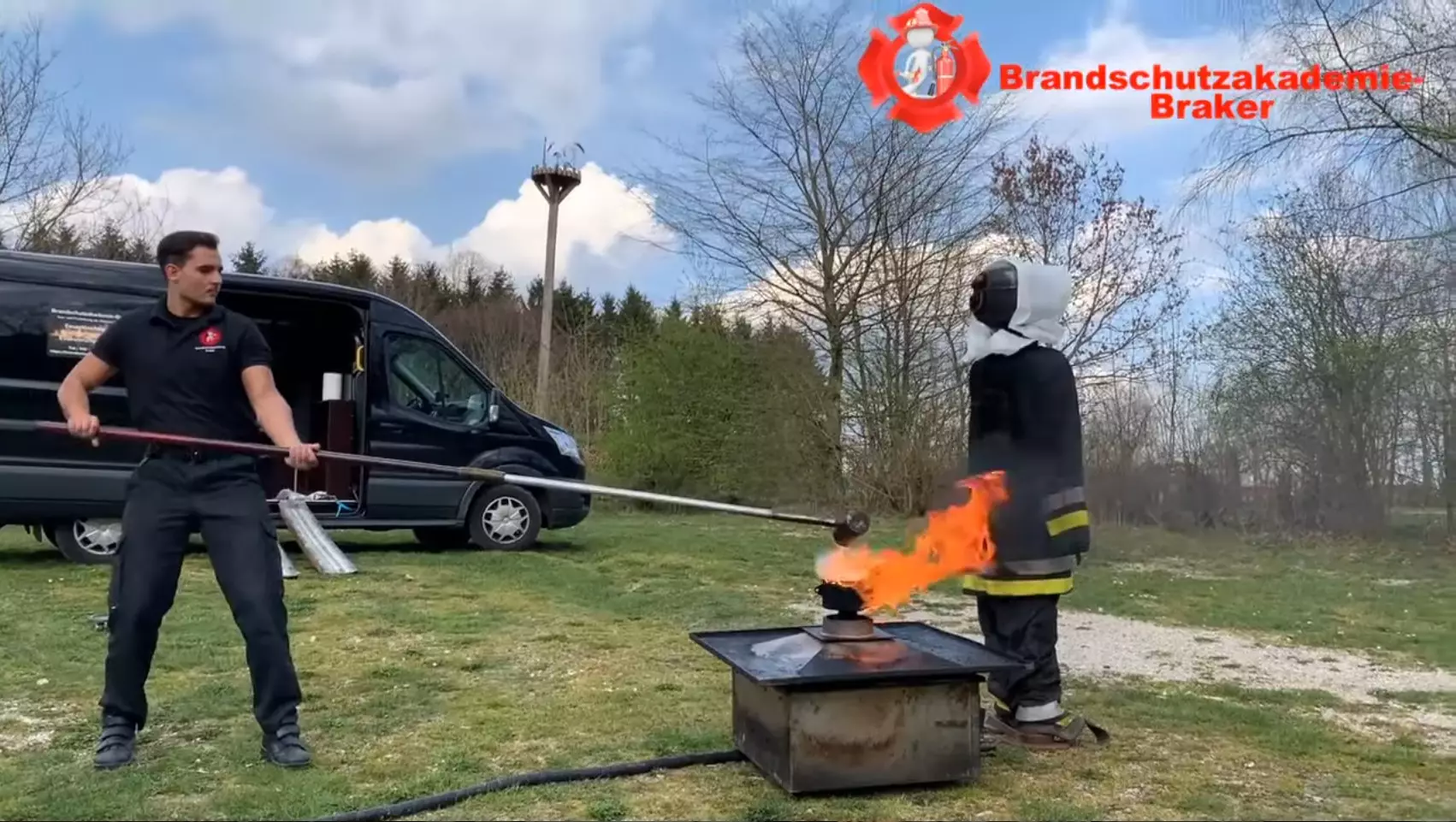 Fettexplosion im Rahmen der Brandschutzhelfer-Ausbildung